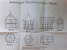 Delcampe - Gut Kastorf B. Knorrendorf I. Mecklenburg , 1934 , Alter Plan , Gutshaus , Architektur  !! - Documents Historiques
