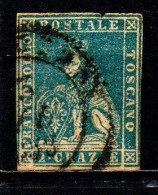 Delcampe - TOSCANA - 1857 - 2 Cr. - USATO - Toscane