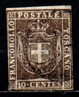 Delcampe - TOSCANA - 1860 - 10 C. - USATO - Toscane
