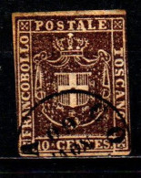 Delcampe - TOSCANA - 1860 - 10 C. - USATO - Toscane