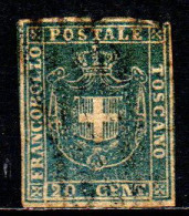 Delcampe - TOSCANA - 1860 - 20 C. - DIFETTOSO - USATO - Toscane