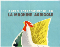 Delcampe - AFFICHE  -  SALON INTERNATIONAL DE LA MACHINE AGRICOLE   -  PARIS 1957  -  ILLUSTRATION ERIC - Posters