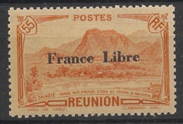 Delcampe - REUNION - 1943 - N°YT. 196 - FRANCE LIBRE 55c Brun-orange - Neuf* / MH VF - Ongebruikt