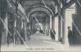 Delcampe - Bd600 Cartolina Voghera Interno Portici Municipali 1915 Bella!provincia Di Pavia - Pavia