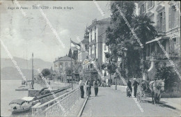 Delcampe - Bf25 Cartolina Lago Di Como Tremezzo Strada A Logo 1921 - Como