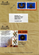 Delcampe - CA2004- COLOMBIA - 2003 - ARCHAEOLOGY, USED STAMPS ON 2 COMMERCIAL COVER - EMS SERVICE - Colombie