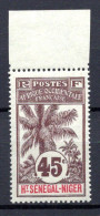 Delcampe - 1906/1908 Palmiers Faiderbe Ballay Haut Sénégal Et Niger N° 12 Neuf XX MNH - 1906-08 Palmiers – Faidherbe – Ballay