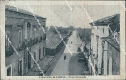 Delcampe - Ar651 Cartolina Spezzano Albanese Corso Nazionale 1935 Provincia Di Cosenza - Cosenza