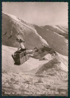 Delcampe - Biella Oropa Funivia Rifugio Cai Nevicata Foto FG Cartolina MZ2163 - Biella