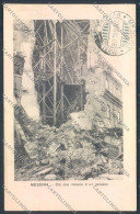 Delcampe - Messina Terremoto Città Poste SCOLLATA IN PARTE Cartolina ZB9890 - Messina