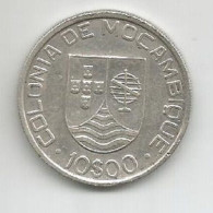 Delcampe - MOZAMBIQUE PORTUGAL 10$00 ESCUDO 1936 SILVER - Mozambique