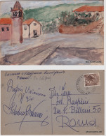 Delcampe - # CANOSSA - VILLAFRANCA LUNIGIANA - ACQUARELLO DI G. SCHIFANO - Massa