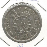 Delcampe - MOZAMBIQUE PORTUGAL 20$00 ESCUDO 1955 SILVER - Mozambique
