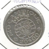 Delcampe - MOZAMBIQUE PORTUGAL 20$00 ESCUDO 1960 SILVER - Mozambique