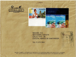 Delcampe - CA2012 - COLOMBIA - 2002 - NATIONAL BEAUTY PAGEANT, USED ON COMMERCIAL COVER - - Colombie