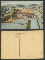 Delcampe - Gibraltar Old Colour Postcard The Market Street Scene Clock Boats Harbour No. 14 - Gibraltar