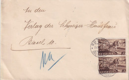 Delcampe - Brief  Zürich - Basel      1942 - Briefe U. Dokumente