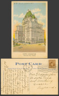 Delcampe - Canada KG6 2c 1942 Old Colour Postcard Vancouver Hotel, The Coast Publishing Co. - Non Classés