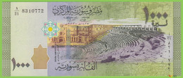 Delcampe - Voyo SYRIA 1000 Syrian Pounds 2013(2015) P116 B631a A/21 UNC - Syrie