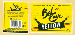 Delcampe - 1 étiquette + CE Bière "BelChic Yellow" 33cl - Birra