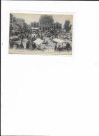 Delcampe - MARCHE     CHERBOURG (50)  La Place Du Chateauet Le Théatre   Un Jour De Marché - Cherbourg