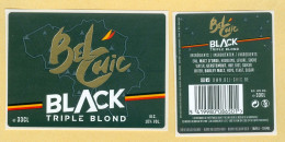 Delcampe - 1 étiquette + CE Bière "BelChic Black" 33cl - Birra