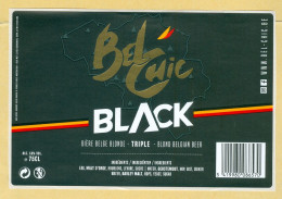 Delcampe - 1 étiquette Bière "BelChic Black" 75cl - Birra