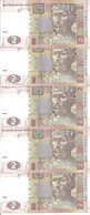 Delcampe - UKRAINE 2 HRYVEN 2013 UNC P 117 D ( 5 Billets ) - Ukraine