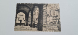 Delcampe - FELTRE (BELLUNO) - PORTICO DEL TEATRO E PIAZZA MAGGIORE ANIMATA 1918? - Belluno