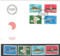 Delcampe - FISH, ZURICH UNIVERSITY, GYMNASTICS SPORT FSG, INDUSTRY TOOLS, FDC WITH MATCHING MINT 4 STAMPS, BERN, 1983, SWITZERLAND; - FDC