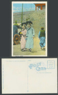 Delcampe - China Old Postcard Manchu Ladies Women, Qing Traditional Costumes Cart Manchuria - China
