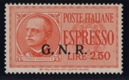 Delcampe - Regno 1943 Repubblica Sociale Italiana “G.N.R.” M.N.H. Cert. Sottoriva - Andere & Zonder Classificatie