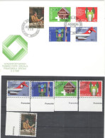 Delcampe - SWISSAIR AVIATION, ANKER PAINTER, SURVEYORS FIG, DISABLED YEAR, MUSEUM, FDC WITH MATCHING MINT STAMPS, 1981, SWITZERLAND - FDC