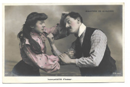 Delcampe - CPA - Couple - Ministère De La Guerre - Incompatibilité D'humeur - Romantisme - Carte Humoristique - Carte Fantaisie - Couples