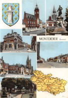 Delcampe - DEPT 80 -CPSM - 6 VUES BLASON ET CARTE DE DEPARTEMENT TBE - CIRCULEE 1970 TIMBRE  ED CIM - Montdidier