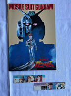 Delcampe - Mobile Suit Gundam 1981 | Programme Japonais + 2 Posters + 2 Marque-pages Animage - Cómics & Mangas (otros Lenguas)