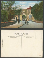 Delcampe - Gibraltar Old Colour Postcard Southport South Port Gates, Donkey Rider & Street - Gibraltar