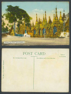Delcampe - Burma Old Color Postcard Shrines Shwe Dagon Pagoda Rangoon Temple Street Myanmar - Myanmar (Burma)