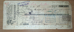 Delcampe - Lettre De Change Lunetterie Optique Photographie Goldenstein Paris - Non Classés
