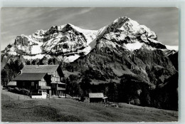 Delcampe - 3715 Adelboden BE Foto AK Pension Schermtanne Foto Gyger 1976 - 10300845 - Adelboden