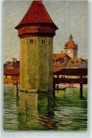 Delcampe - 6000 Luzern Lucerne Lithographie / Künstlerkarte Wasserturm M. D. Rathau... - 13908274 - Luzern