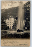 Delcampe - 8750 Glarus - Blick Vom Volksgarten Auf Bahnhof, Fontäne - 50902510 - Glarus Nord