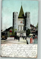 Delcampe - 4000 Basel Bâle 1905 Foto AK Straßenbahn Spalentor - 38071488 - Basel