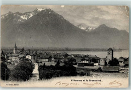 Delcampe - 1844 Villeneuve VD 1906 Gebrauchsspuren Et Le Grammont - 10302322 - Villeneuve