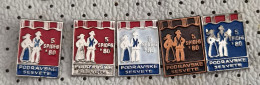 Delcampe - 5. Pioneer Folk Dance Group Festival Sesvete 1980 Susreti Pionirskih Folklornih Gupa Podravske Croatia Pins - Música