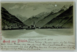 Delcampe - 6454 Flüelen 1899 Lithographie Mondschein - 13993622 - Flüelen