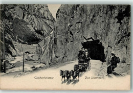 Delcampe - 6490 Andermatt 1907 - Urnerloch Gotthardstrasse Postkutsche - 10643894 - Andermatt