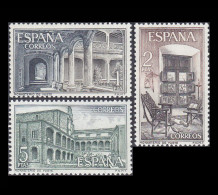 Delcampe - España 1965 | Monasterio De Yuste | Ed 1686/8 - Yv 1349/51 - Mi 1578/80 MNH ** - Abbayes & Monastères