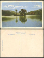 Delcampe - Ceylon Old Colour Postcard Palm Trees On Small Island Kandy Lake, Panorama Hills - Sri Lanka (Ceylon)