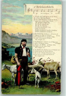 Delcampe - 3855 Brienz BE Künstlerkarte Sign. Külin Ziege Senn Pfeife Künzli Tobler... - 10572315 - Brienz